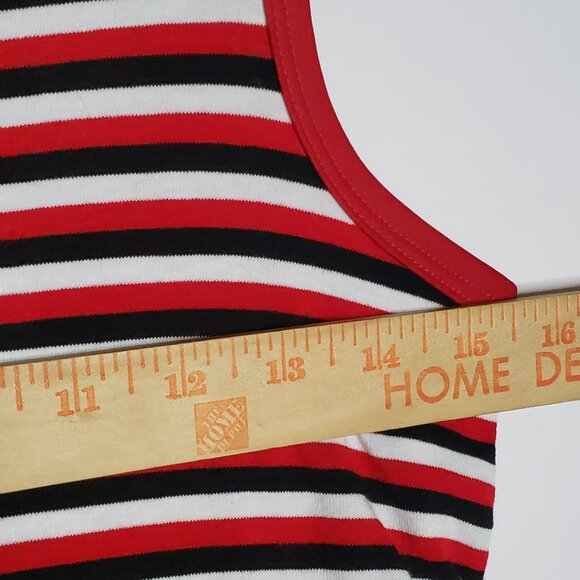 USA made MY MICHELLE girls 16 red black white heart stud sleeveless dress NWOT - Picture 7 of 8